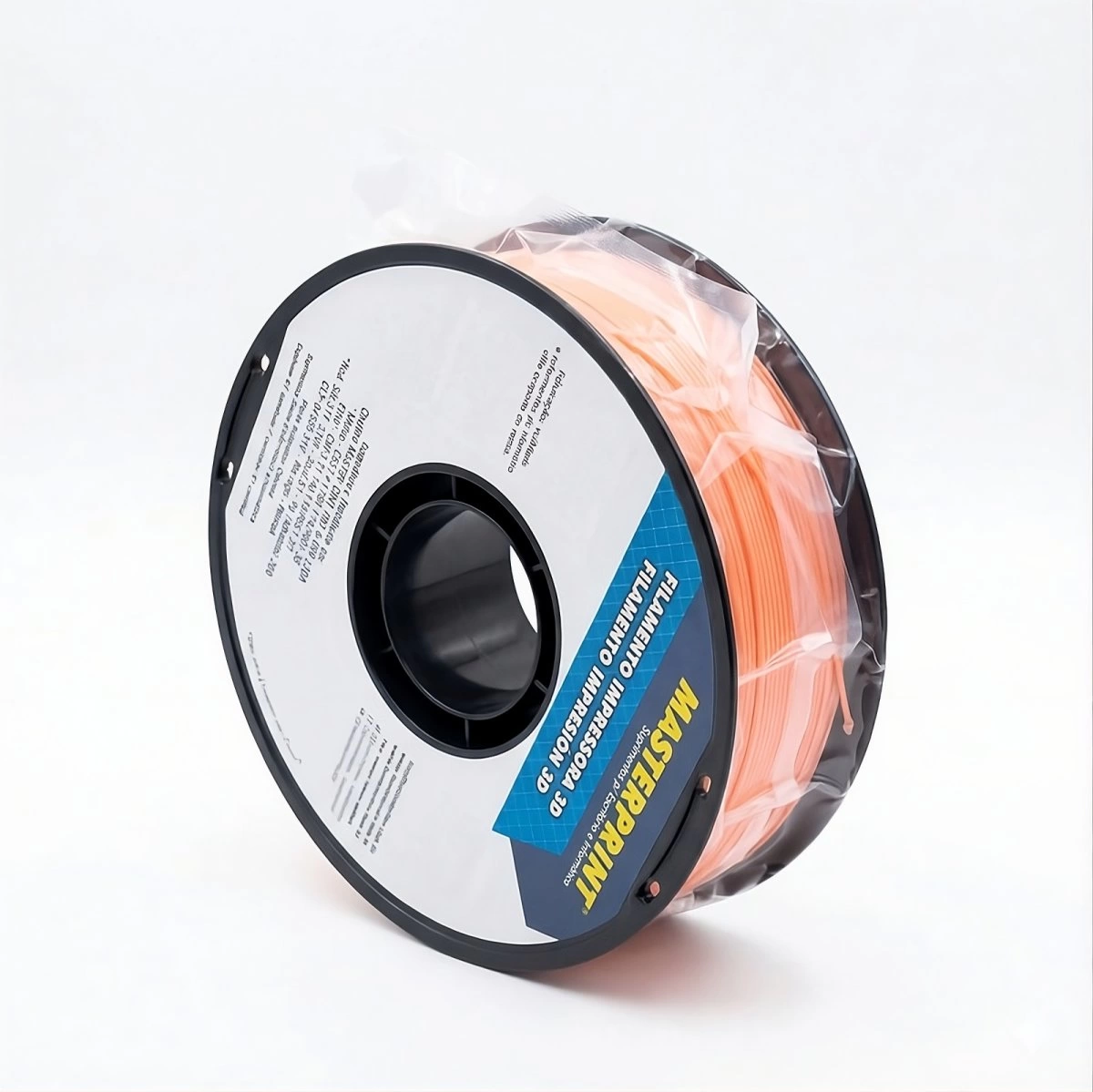 FILAMENTO 3D MASTERPRINT - ABS PREMIUM LARANJA 1KG (1.75MM) DER 4