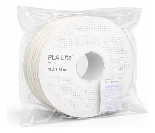 FILAMENTO 3D BAMBU LAB PLA LITE - WHITE/BRANCO - 1KG COM CARRETEL REUTILIZÁVEL
