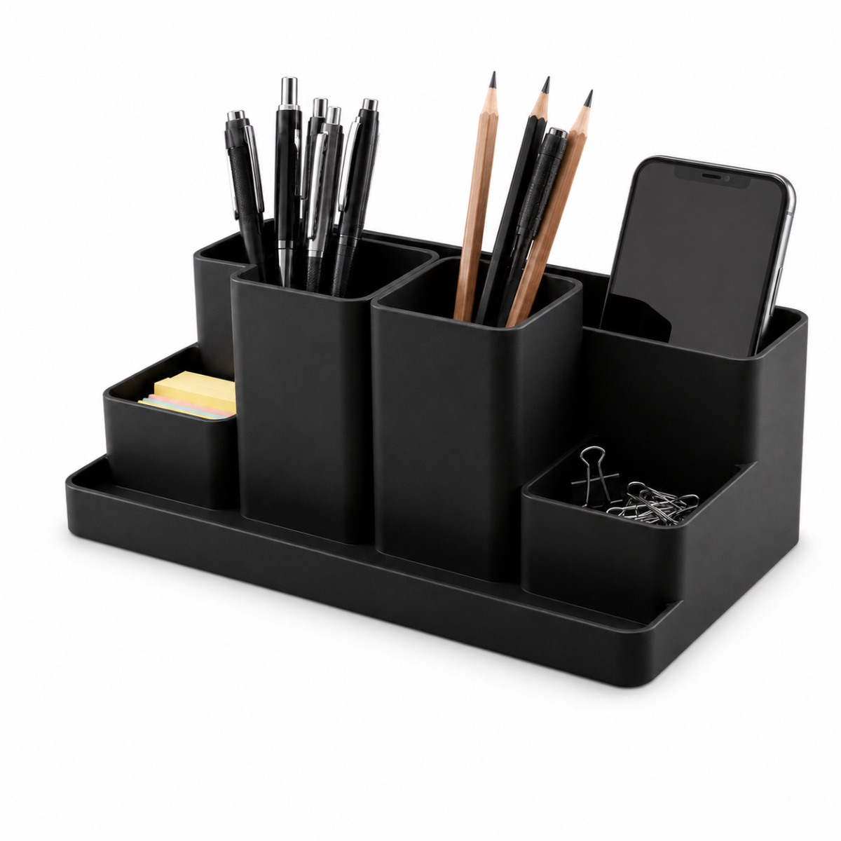 Organizador de Mesa Tech Station Porta-Canetas e Celular