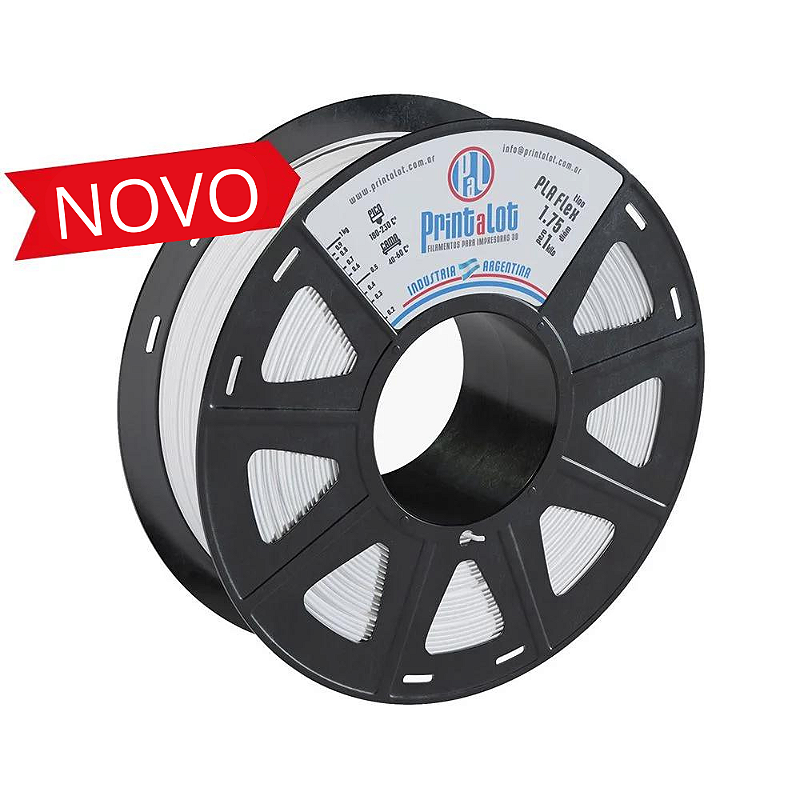 FILAMENTO PLA FLEX BRANCO 1,75MM 1KG PRINTALOT