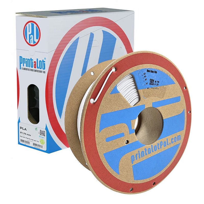 FILAMENTO PLA BRANCO 1,75MM 1KG PRINTALOT
