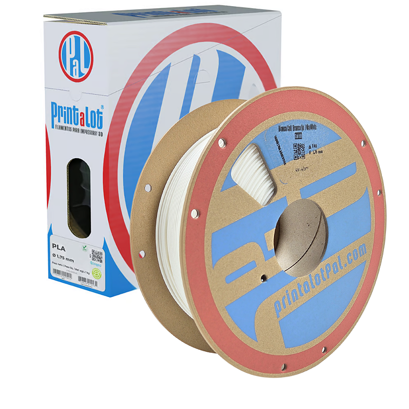 FILAMENTO PLA BRANCO QUENTE 1,75MM 1KG PRINTALOT