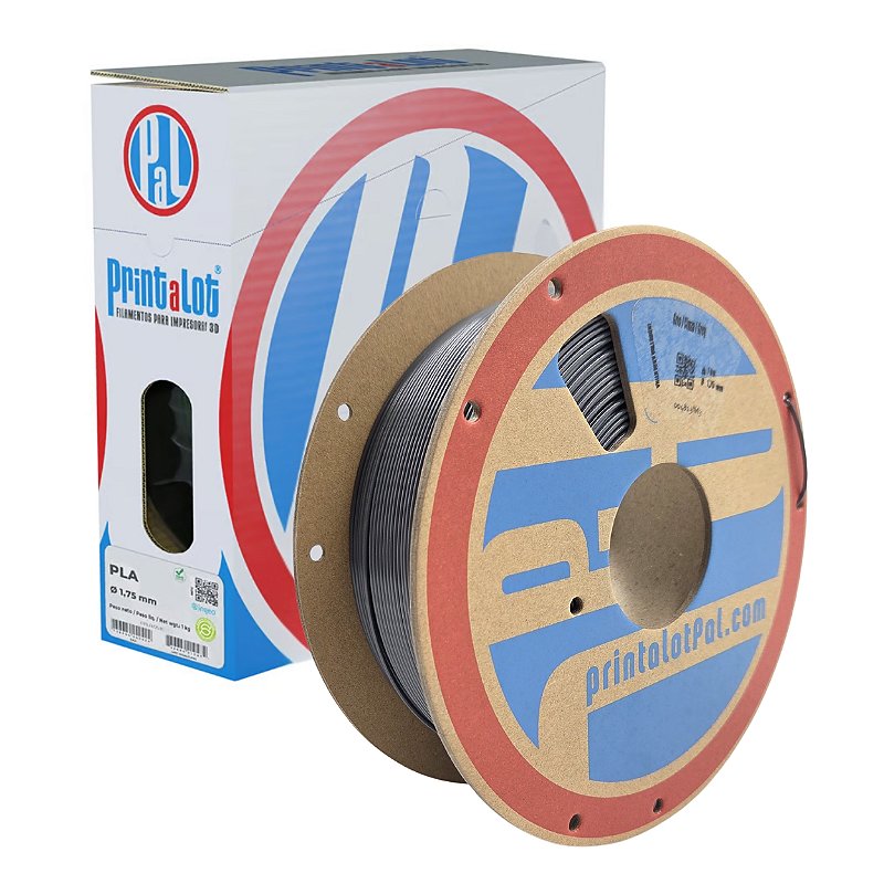 FILAMENTO PLA CINZA 1,75MM 1KG PRINTALOT