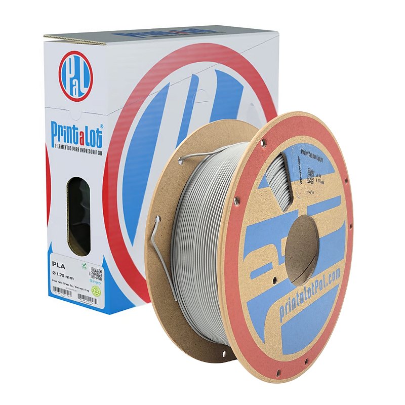 FILAMENTO PLA CINZA CLARO 1,75MM 1KG PRINTALOT