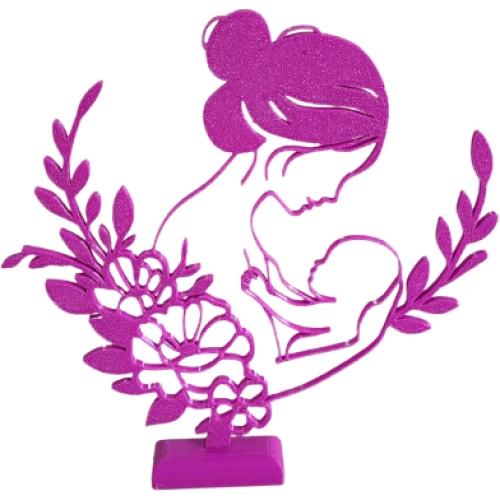 Mãe com Bebê Roxo