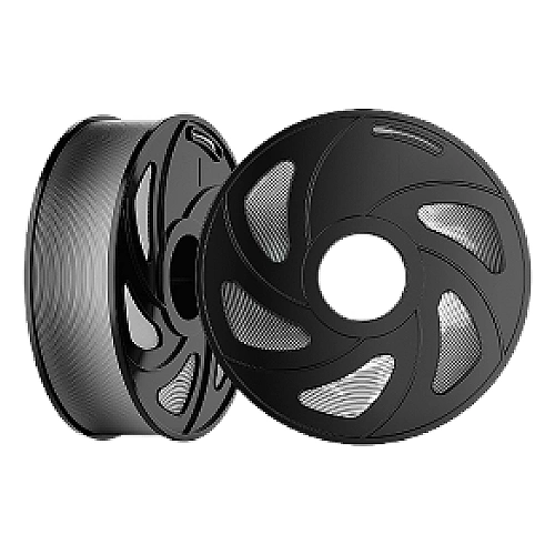 FILAMENTO 3D CLOSIN PLA SILK DUO - SILVER-BLACK/PRATA E PRETO - 1kG