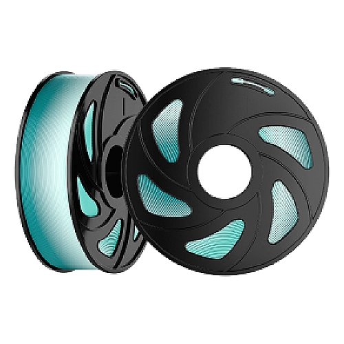 FILAMENTO 3D CLOSIN PLA SILK DUO - GREEN &amp; SILVER/VERDE E PRATA - 1kG